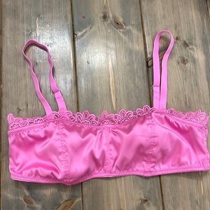 Aerie Pink Bralette Size Large